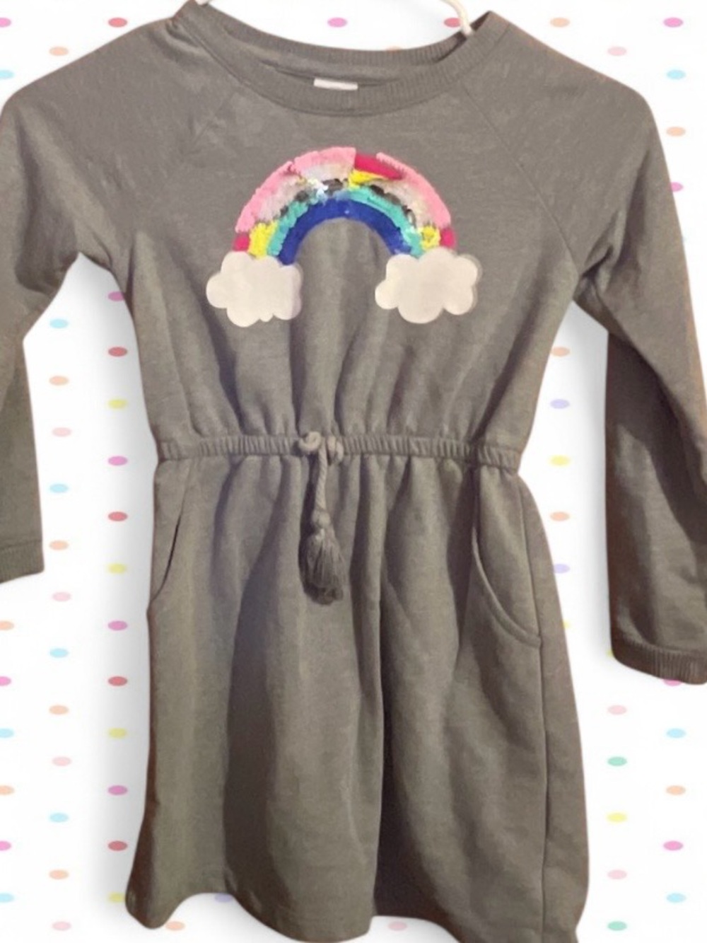Rainbow gray dress